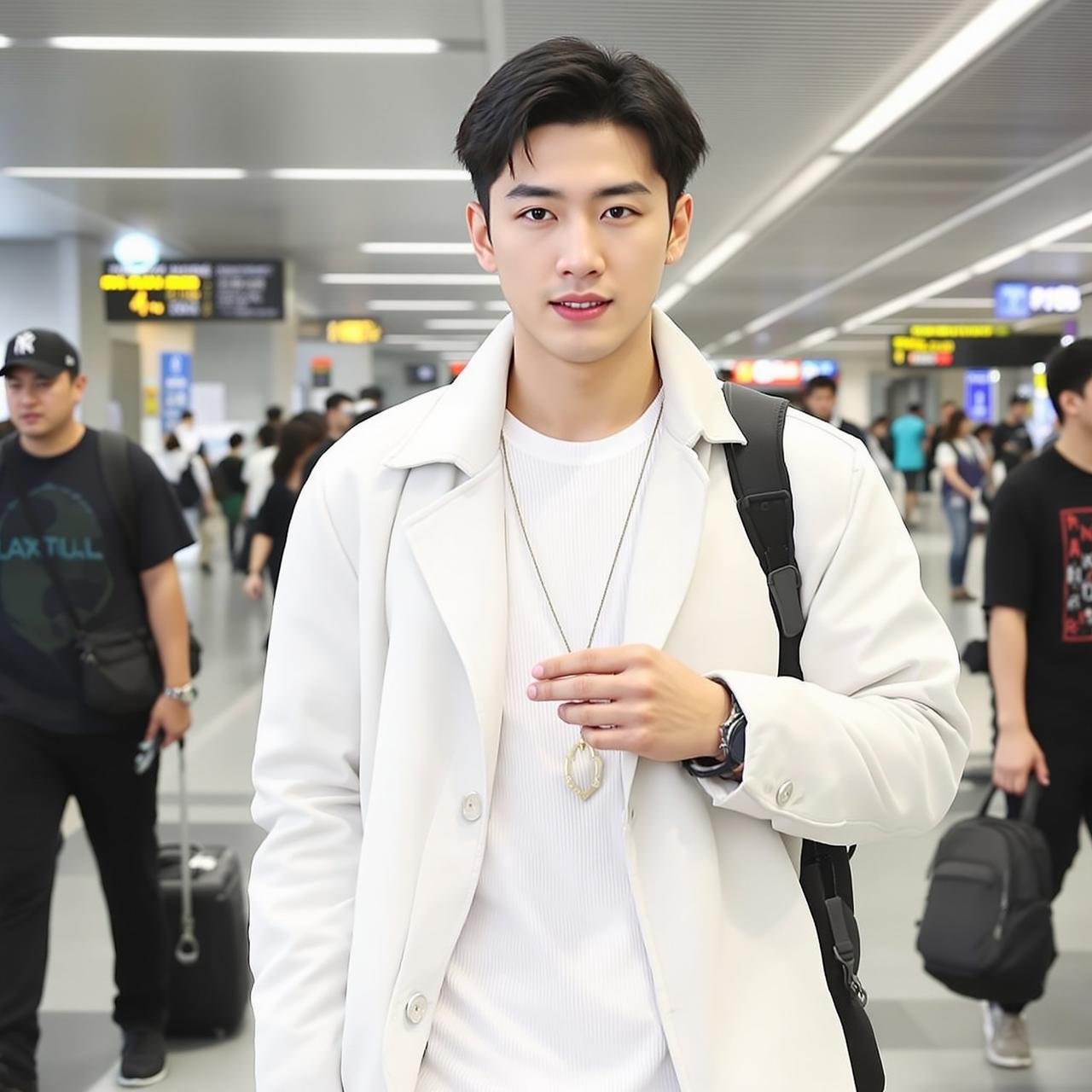 QQ吃瓜群 - 某顶流男星机场私服合集：穿搭教科书级别
